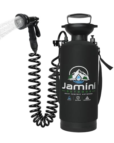 Jamini ducha portátil de 2.1 galones (8L) para camping miniatura 1