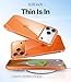 TORRAS for iPhone 17 Pro Max Case Crystal Orange, [Anti-Yellowing][Military-Grade Protection], Ultra Slim Anti-Scratch Back, Soft Bumper, Non-Slip Protective Phone Cover, Orange 6.9