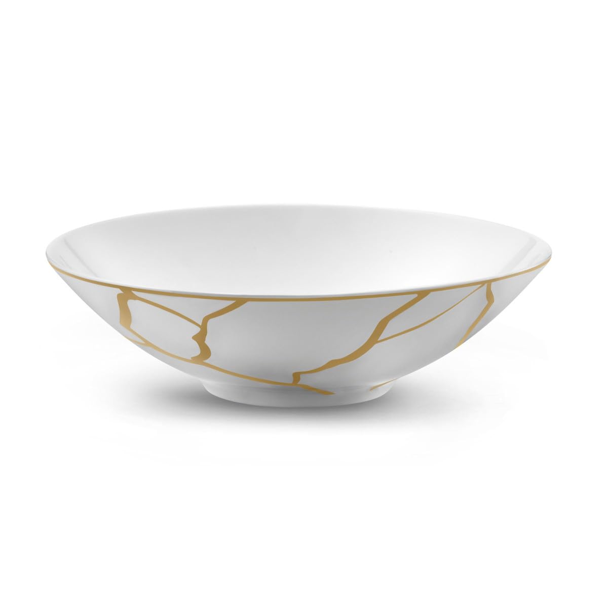 Médard de Noblat - Assiette salade et pâtes - D20 cm - Yaka Inoki - Porcelaine - Lot de 6 - Or