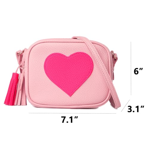 Prlinjsk BOGHP Little Girls Purse, Kids Heart Purse, Cute Crossbody Bag With Small Teens Girls Wallet Gift thumb #2