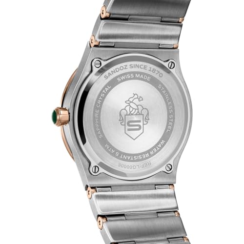 Image of Sandoz Tresor Premium Swiss Made Quartz White MOP Dial Watch for Women - SZWLG0000602