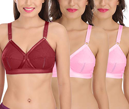 Image of SONA Perfecto Plus Size Cotton Bra for Woman Full Coverage Pack of 1
