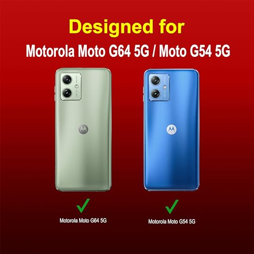 Image of amazon basics Back Case Cover for Moto G64 5G (Silicone Magic-Red)