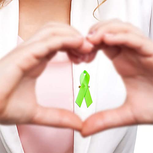 Image of Ribbon Awareness Satin Pins Cancer Awareness Ribbon Pin with Safety Pin