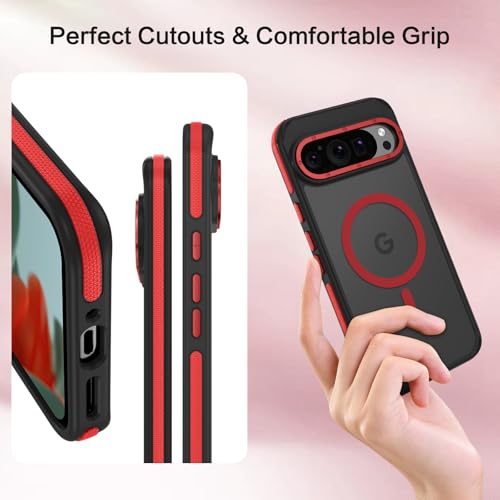 Coque Pixel 9 magnétique avec bord antidérapant protecteur