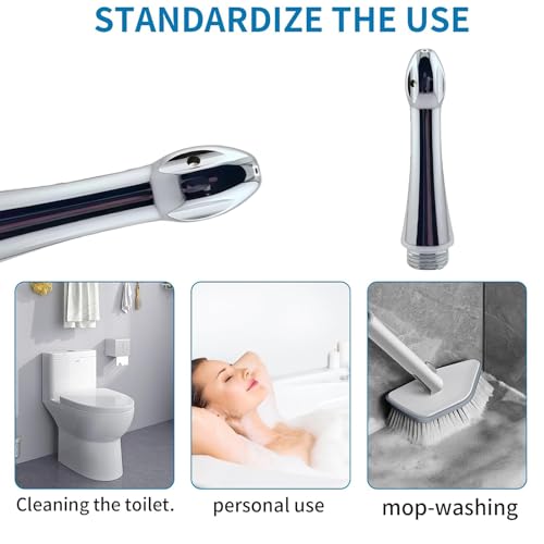 Image of Aluminum Shower Cleaner Enema Douche System,Handheld Water Shower Nozzle Anal Rinse Vaginal Cleaning Kit for Men and Women + Velvet Carry Bag