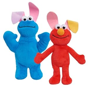   Just-Play-Sesame-Street-Easter-Small-Plush-Bundle-9-inch-Tall-Elmo-and-Cookie-Monster-Stuffed-Animals-Kids-Toys-for-Ages-18-Month