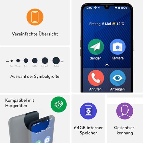 Doro 8200: 4G Smartphone för Seniorer med Trippel Kamera och 64 GB