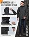 33,000ft Men's Packable Rain Jacket Lightweight Rain Shell Jacket with Hood Waterproof Raincoat for Cycling
