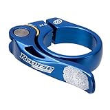  Reverse Long Life Sattelklemme mit Schnellspanner 34.9mm dunkel blau