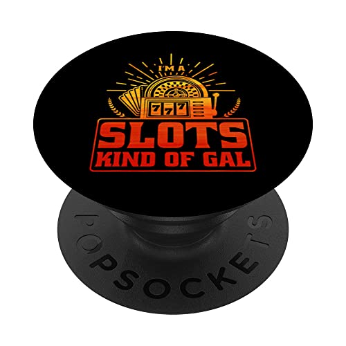 Slot Machine Roulette Gambler Betting Casino Gambling PopSockets Swappable PopGrip