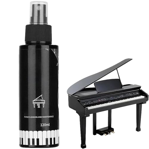 Klavierpolitur und Reiniger Klavierlack Hochglanz Klaviertastenreiniger Piano Cleaner für Gitarre Musikinstrument Violine 120ml