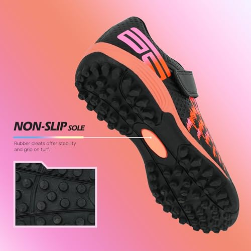 brooman Kids Turf Soccer Shoes Girls Boys Indoor Soccer Shoes4