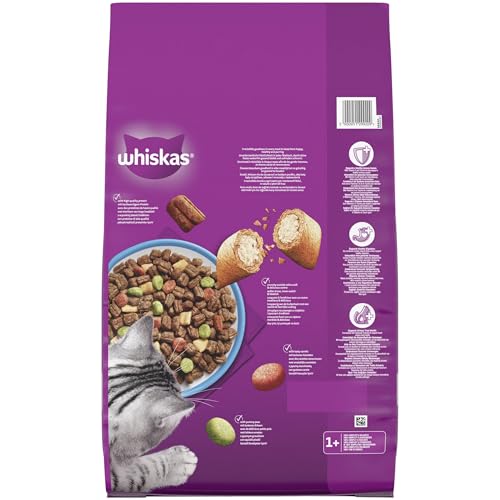 WHISKAS Trockenfutter für ausgewachsene Katzen 7kg mit Thunfisch