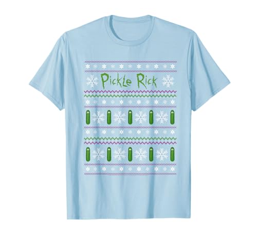 Image of Rick And Morty Christmas Pickle T-Shirt