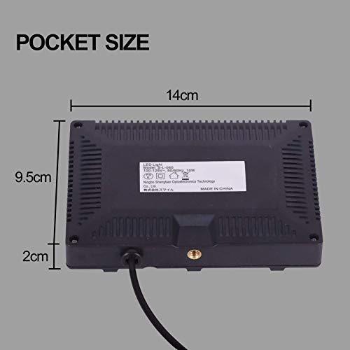 Emart Led Video Light 11 Brightness/4 Color Filters Dimmable Photography Continuous Table Top Lighting, Adjustable Tripod Stand, Usb Portable Fill Light For Photo Studio Shooting #TOP7