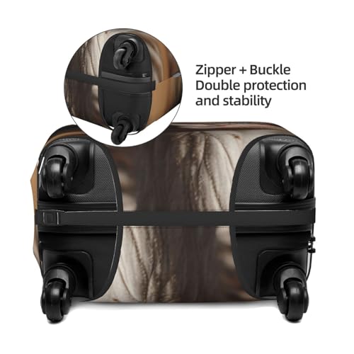 Elastic Travel Luggage Cover for Suitcase Tsa Approved Stretch Scratch-Resistant Suitcase Protector Cover Washable Cute Ostrich Baggage Covers Fits 18-32 Inch Luggage Case3