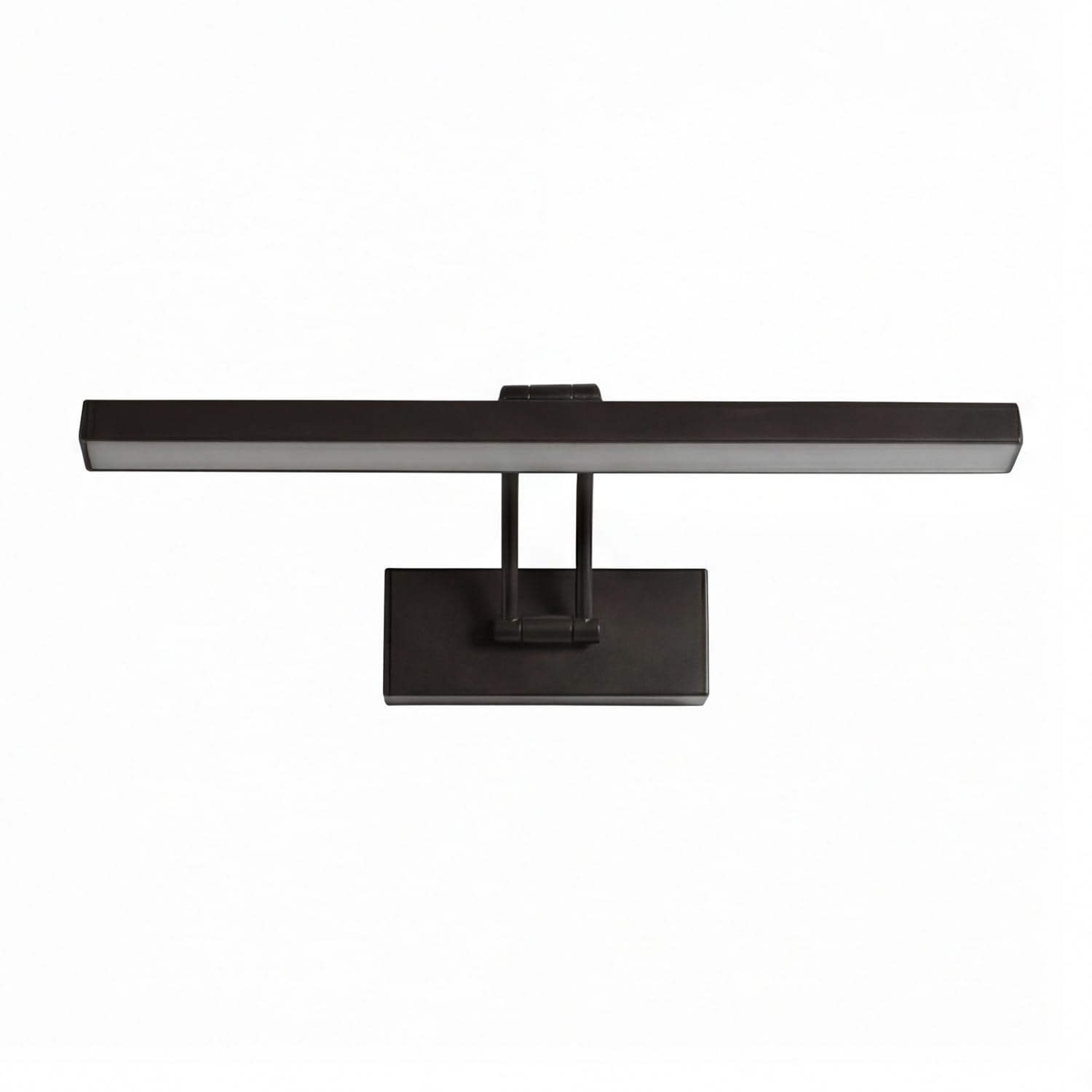 Aplique LED con interruptor 40,5 cm de largo Negro regulable 3000 K blanco cálido Aluminio Art Nouveau Lámpara para cuadros Lámpara para cuadros de salón