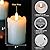 Homemory Flameless Votive Candles with Timer Remote,2" x 3" Real Wax, Realistic Black Wick Battery Operated Pillar Candles, 6 Pack for Wedding, Party and Holiday Decoration