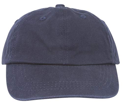 Youth Cotton Washed Chino Twill Cap - Navy2