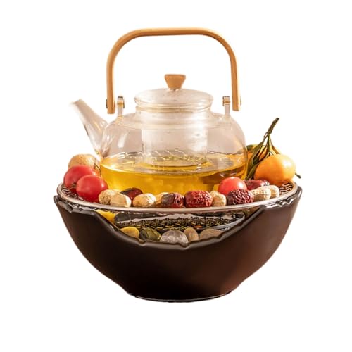 Chaudière chinoise pour cuire le thé sans amertume : set céramique et verre