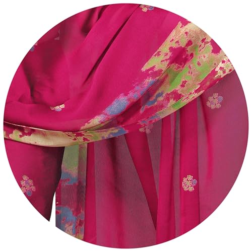 Image of MIRCHI FASHION Saree for Woman Chiffon Tie Dye Printed | Lightweight Daily Wear Women's Sari with Unstitched Blouse Piece (Available in 10 Colors)