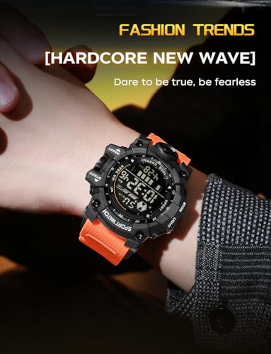 FANMIS Mens Military Multifunction Digital LED Watch Electronic Waterproof Alarm Quartz Sports Watch3