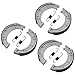 Caltric Front & Rear Brake Shoes Compatible with Yamaha Timberwolf 250 Yfb250 Yfb-250 Yfb 250 1995 1996 1997 1998 New