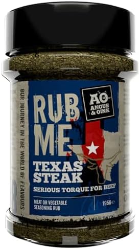 Angus &amp; Oink Rub Me Texas Steak BBQ Seasoning 210g