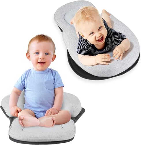 Image of New 2 in 1 Tummy Time Mat & Seated Support Pillow,Tummy Time Pillow Support,with Detachable Support Pillow