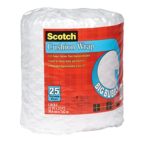 Scotch Big Bubble Cushion Wrap, 12 In X 25 Ft., 1 Roll/Pack (Bb7912-25-Esf) #TOP2