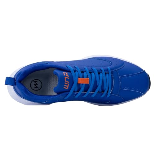 Quseek Mens Running Shoes Athletic Fashion Leather Sneakers Comfortable Non Slip Walking Jogging Workout Gym Sports Shoe Size 7-133