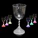 LED Light Up Flashing Wine Goblet Wine Glasses, Set of 6