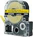Epson LABELWORKS 203YLBYPX-5PK Genuine Tape Cartridge - 5 Unit Pack of Black on Yellow Shrink Tube Industrial Label Maker Tape - AWG 16-22, 1/8