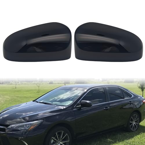 ABAGAEL Mirror Cover Caps Fit For Toyota Camry 2012-2015, Side Mirror Accessories for Toyota Camry, 2-Piece Set (BLACK)