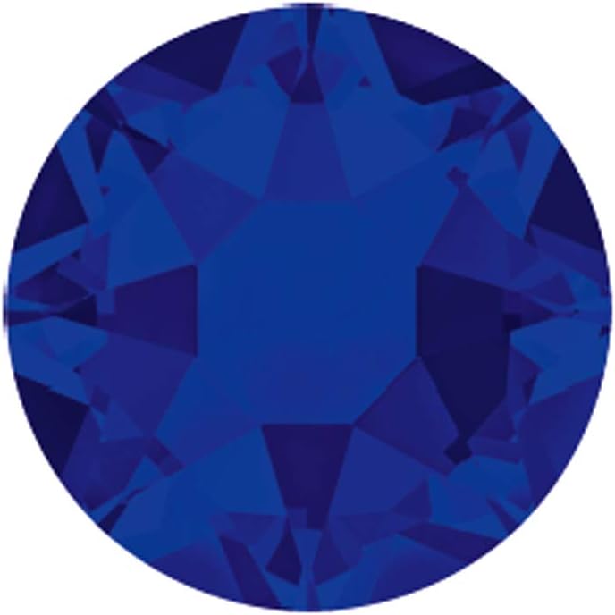 The Design Cart Cobalt Swarovski Hotfix Rhinestones (34 ss / 7.2 mm) (1 Gross - 144 Pieces)