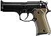 Hogue Beretta 92 Compact Grips Checkered Aluminum Matte Green