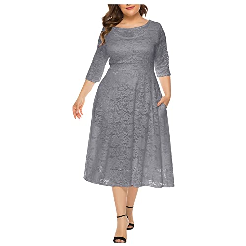 Kleider Damen elegant brautkleid netzkleid Kleid Lochstickerei Guido Maria...