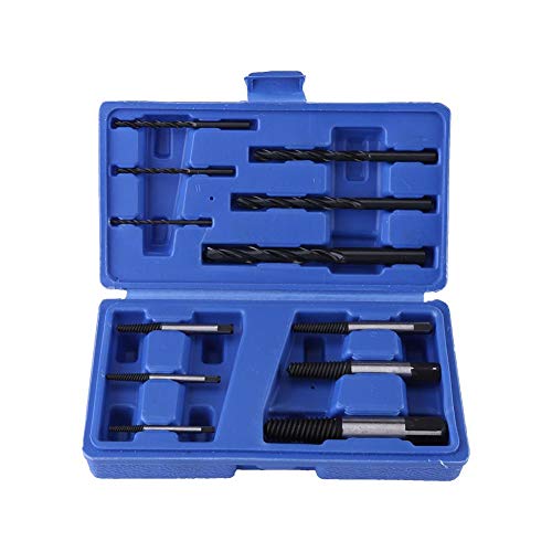 Master Screw Extractor Broken Stud Remover 12 Pcs Damaged Set Drill