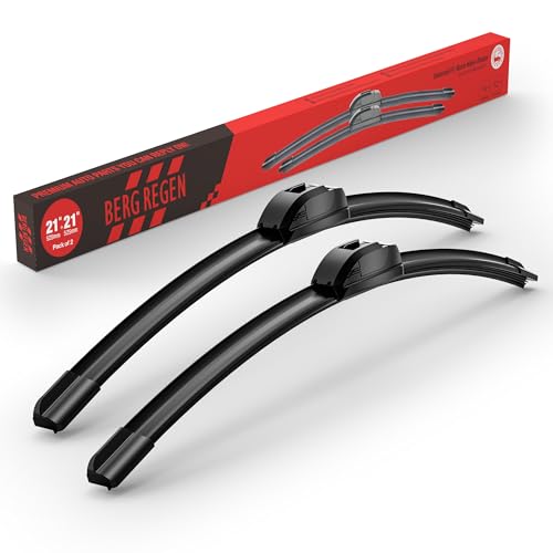 Image of BERG REGEN 21 inch+21 inch Windshield Wiper Blades Replacement for Jeep Grand Cherokee 1999-2010, Jeep Patriot 2007-2017, Chevy Chevrolet Corvette 2005-2013 -Genuine OEM Quality (Set of 2)