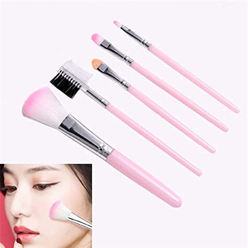 Image of Just Tya | Multicolor Professional Makeup Kit with Eyeshadow Palette, Pink Makeup Brushes Set, Beauty Sponges, Brown Matte Lipstick Set - (Pack of 16)