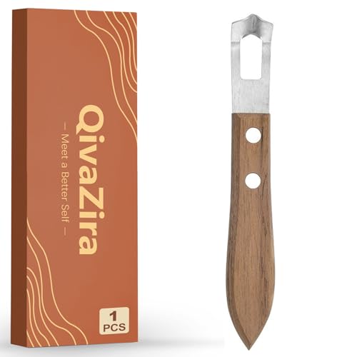 Channel Knife Citrus Peeler with Wooden Handle Stainless Steel Lemon Zester Tool for Cocktail Garnish Orange Twist Slicer Bartender Kit Accessories Fruit Peeling Kitchen Gadgets
