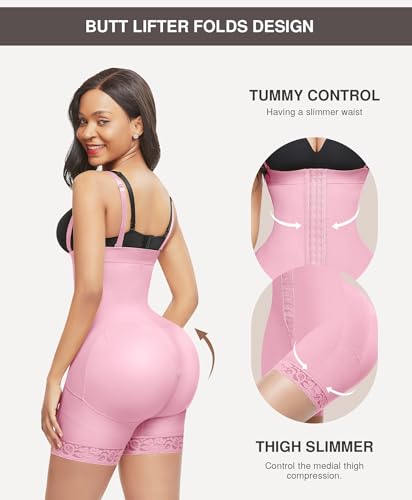 Image of Lover-Beauty Fajas Colombianas Shapewear for Women Tummy Control Postpartum Body Shaper Butt Lifter Bodysuit