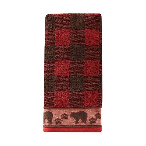 SKL Home by Saturday Knight Ltd. Sundance Hand Towel,Cotton Red Cover