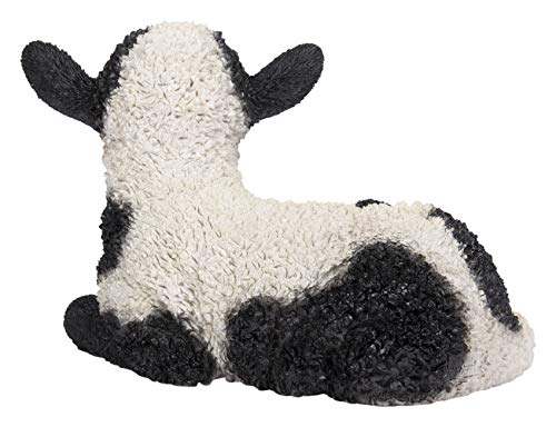 Hi-Line Gift Ltd. Small Black & White Baby Lamb Lying Down,Black; White #TOP4