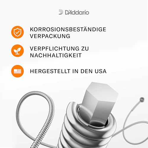 D’Addario NYXL1052 Nickel Wound E-Gitarrensaiten, Light Top/Heavy Bottom, 10-52
