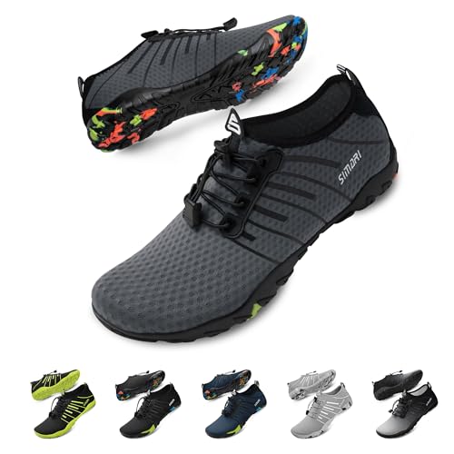 SIMARI Water Shoes for Women Men - Barefoot Quick-Dry Aqua Socks | Lightweight Swim Shoes for Surfing, Swimming, Beach Sports, Kayaking, Diving | Non-Slip Design by SIMARI - Used condition - US$20.03