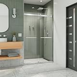 DreamLine Essence 44-48 in. W x 76 in. H Frameless Bypass Shower Door in Chrome, SHDR-6348760-01