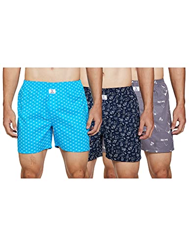 Image of Longies Men's Cotton Printed Regular Boxer Shorts