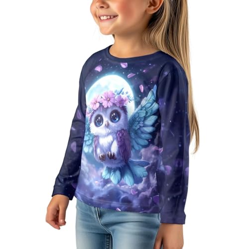 Image of Uourmeti Girls Graphic Tees Long Sleeve T Shirts for Teens Casual Tshirts Junior Sportswear Fall Tops